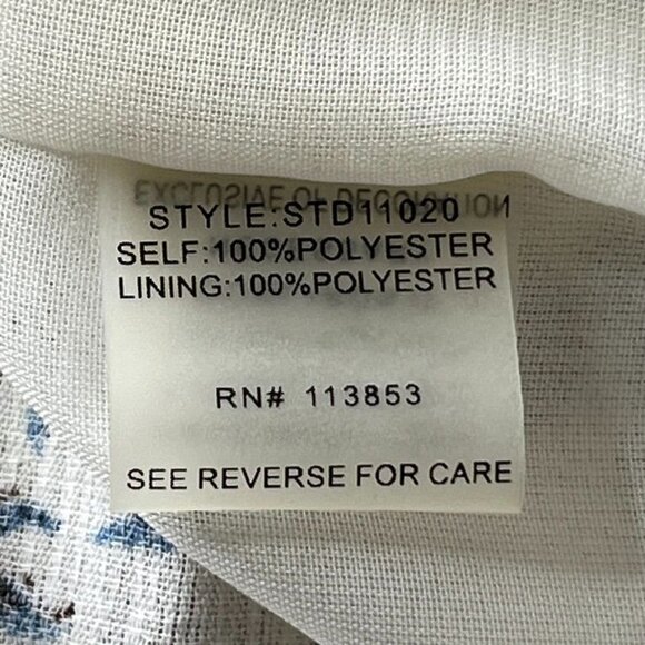 Sugar Lips BOHO Dress Size S Cream Multi Peasant Flowy Tie Sleeve Off Shoulder - Picture 11 of 12